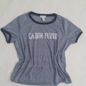 Tillys Graphic Tee Full Tilt Cabin Fever Ringer XL